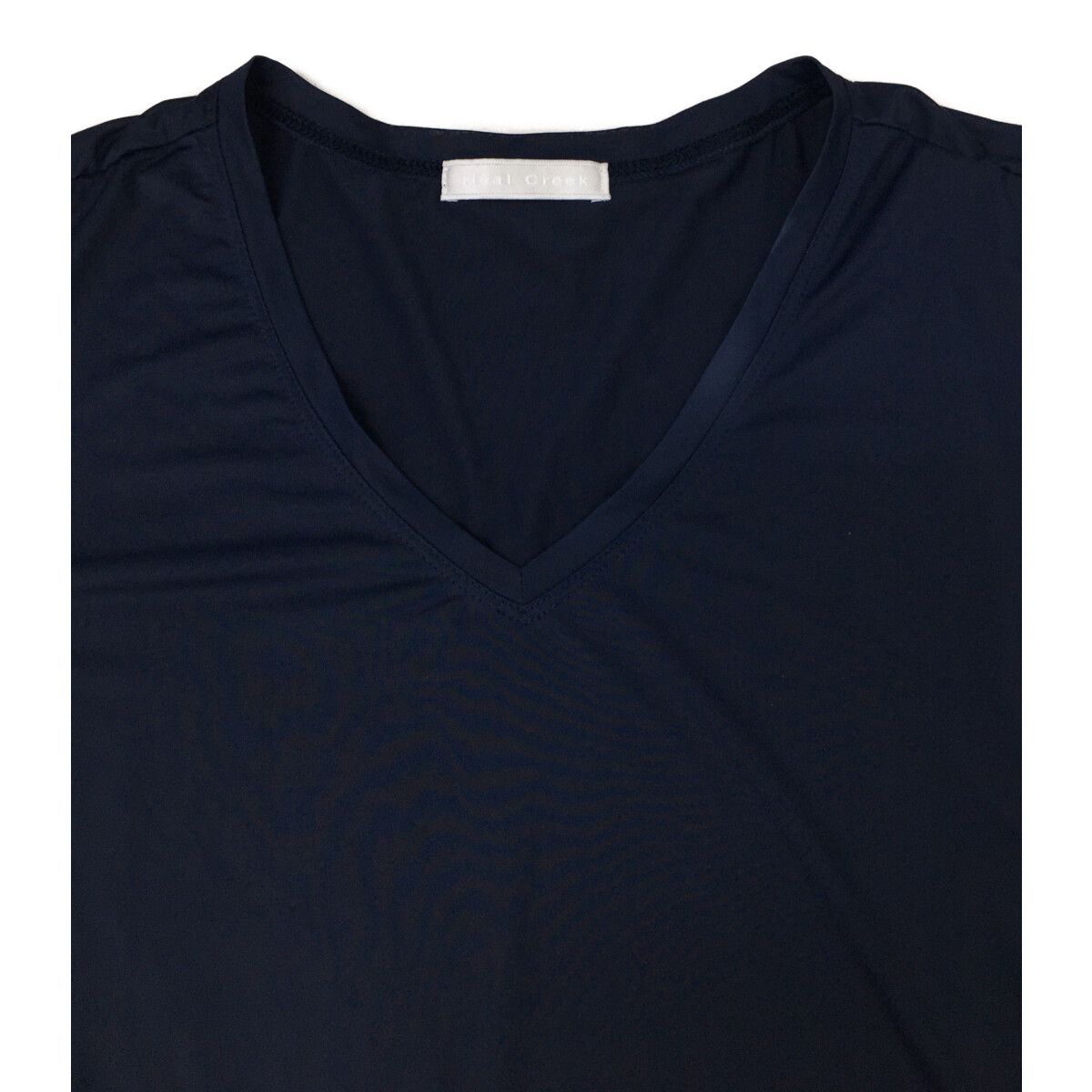 Heal Creek - coco 未使用品 ヒールクリーク HEAL CREEK レディース セーター 40(M) 紺  ネイビー 長袖ニット カシミヤ混 総柄 中古 レディース ヒールクリーク HEAL CREEK インナー 42(L
