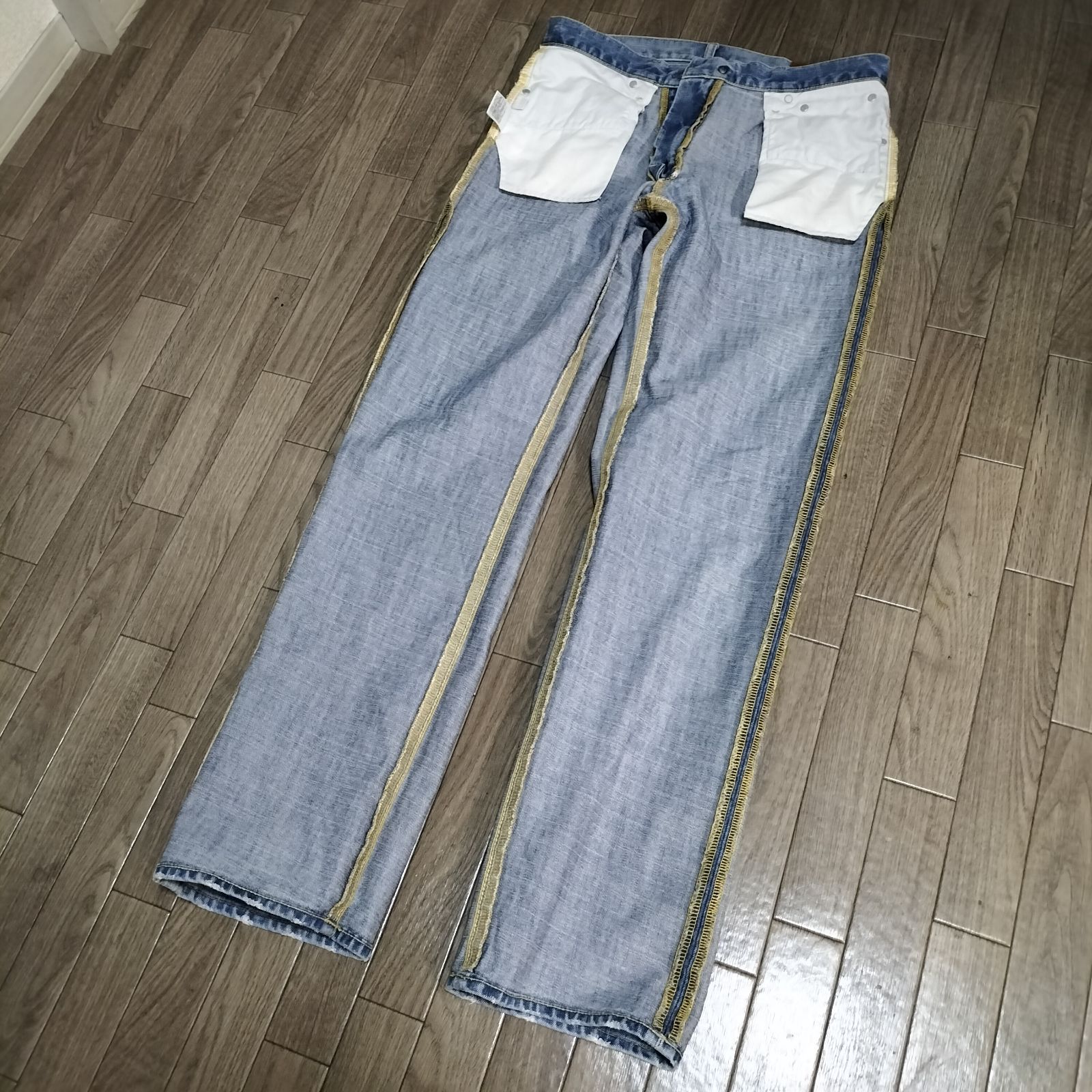 希少☆00s OLD UNIQLO 旧タグ デニム パンツ メンズ 31inch S-003 ライトブルー ジーパン ユニクロ オールド ビンテージ  レア ブランド古着 USED - メルカリ