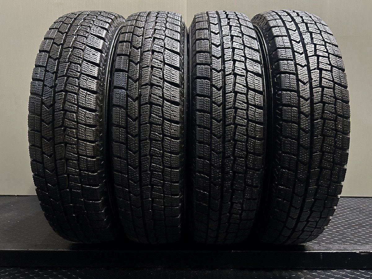 DUNLOP WINTER MAXX WM02 145 80R13 13インチ スタッドレス 4本 20年製 バリ溝 N-BOX モコ キャロル プレオ MRワゴン スペーシア等 KTG379