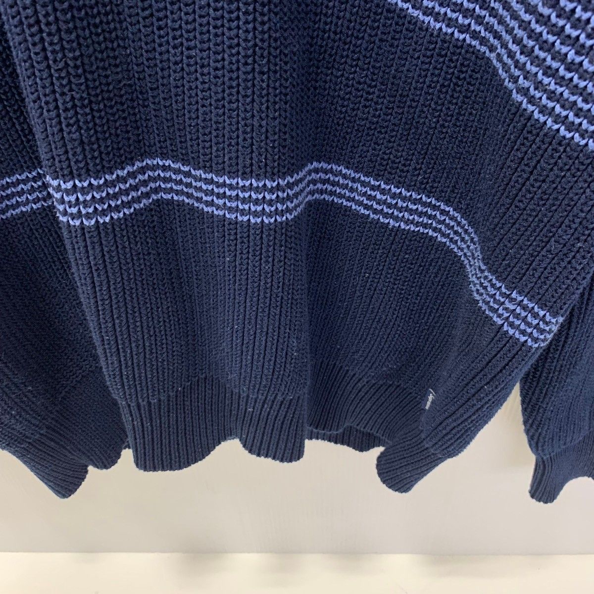 シュプリーム SUPREME Tonal Stripe Crewneck Sweater パーカ ネイビー 