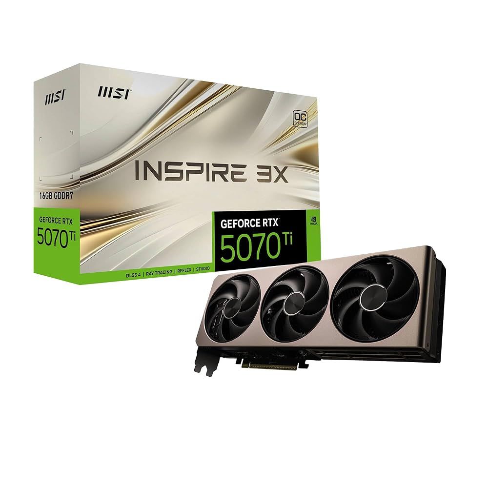 MSI GeForce RTX 5070 Ti 16G INSPIRE 3X OC グラフィックスボード VD9064