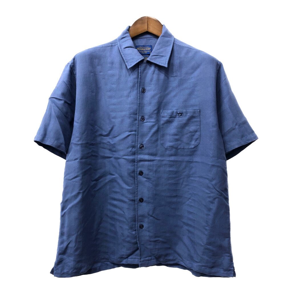 PENDLETON ペンドルトン レーヨン 半袖シャツ ライトブルー (メンズ L) 中古 古着 Q6100