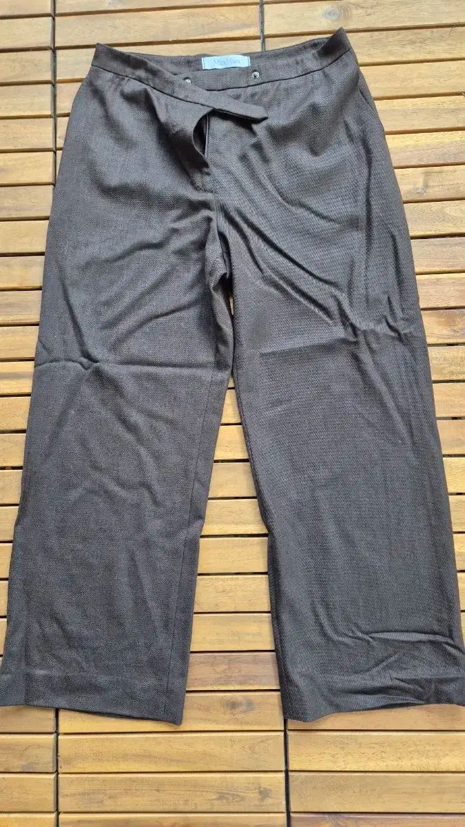 MAX MARA マックスマーラ ブラウン ワイド パンツ