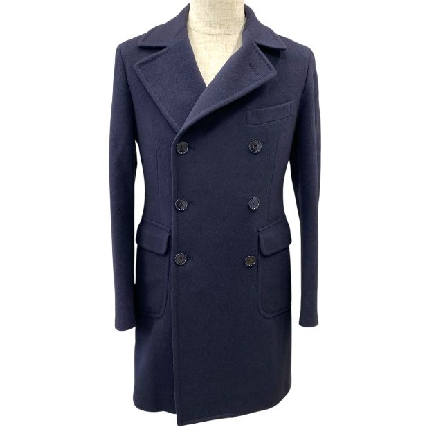 タリアトーレ CFBLMOW ダブル チェスターコート ジャケット カシミヤ ネイビー TAGLIATORE サイズ 42 メンズ 感 上品デザイン 人気モデル
