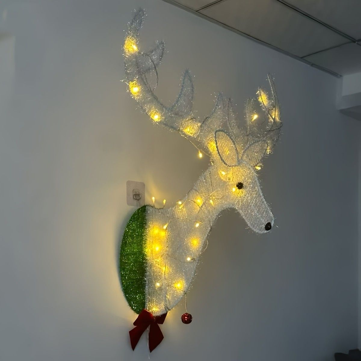 クリスマスガーデン装飾 金属製ガーデニング鹿オーナメント|屋外置物|お祝いホームデコレーション|ホリデーシーズンに|丈夫でクラシックなデザイン ゴールデン YUZUMIYA_COM