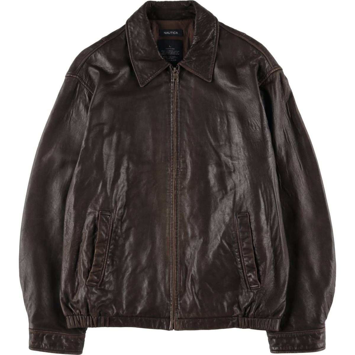 古着 00年代~ ノーティカ NAUTICA スイングトップタイプ レザー