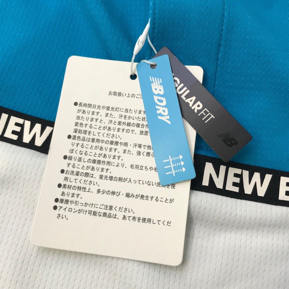 サイズ：4 NEW BALANCE GOLF ニューバランス  半袖ポロシャツ  ブルー系 [240101456995] ゴルフウェア メンズ ストスト サイズ：4 NEW BALANCE GOLF ニューバランス 半袖ポロシャツ