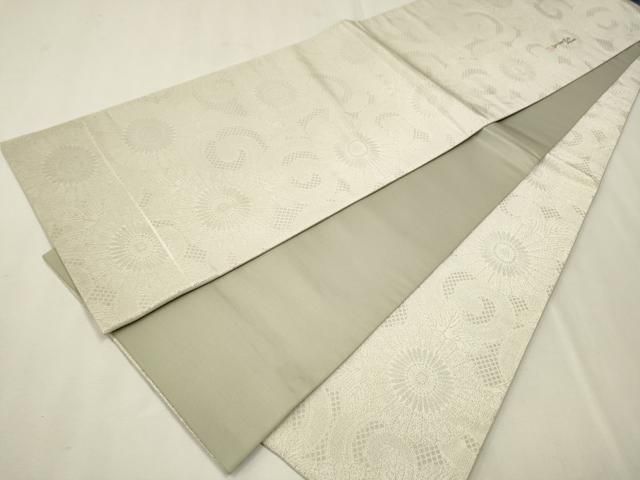 平和屋着物○重要無形文化財 人間国宝 中村勇二郎 全通柄袋帯 古代菊