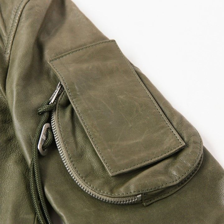 新品・未使用 ディーゼル DIESEL [XSサイズ] レザーボンバージャケット