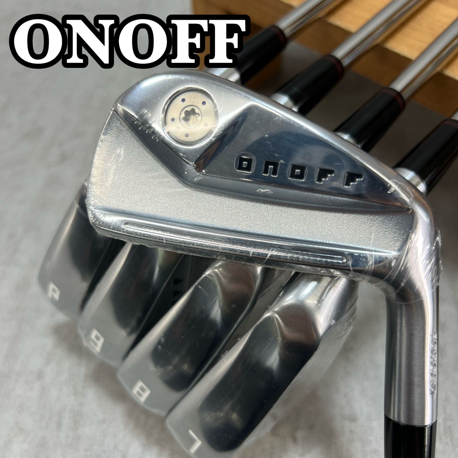 シュリンク付き オノフ KURO メンズゴルフ アイアンセット 5本 S 右利き用 ONOFF