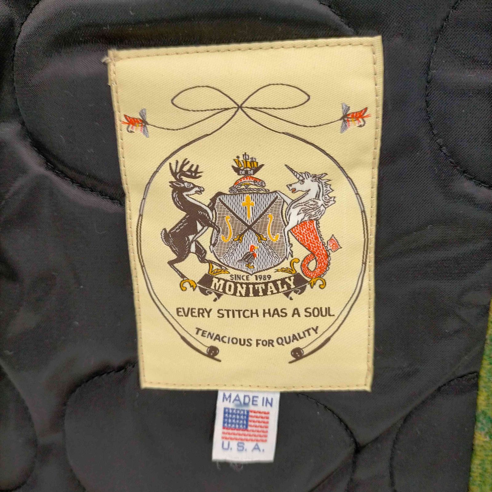 モニタリー MONITALY USA製 八の字 camo bomberジャケット