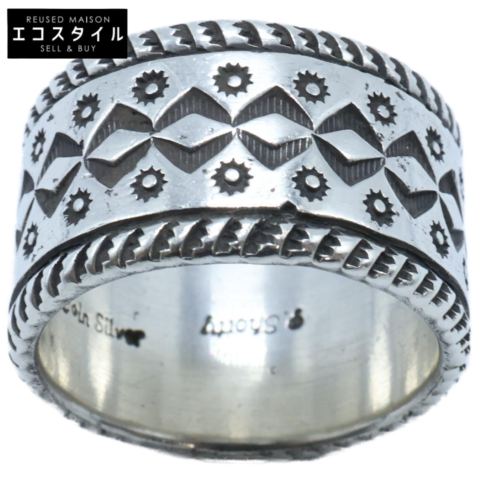 NAVAJO STERLING ナバホ スターリング Perry Shorty ペリー ショーティー コインシルバー 21 21号