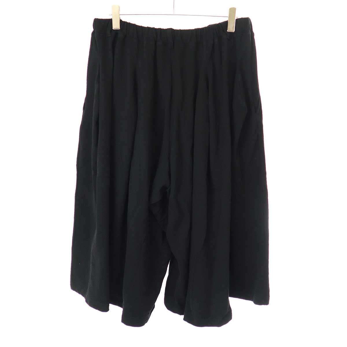 Yohji Yamamoto POUR HOMME ヨウジヤマモト プールオム 24AW HIGHLAND JERSEY TUCK PANTS ハイランドジャージータックパンツ HO-T26-083 ブラック 3