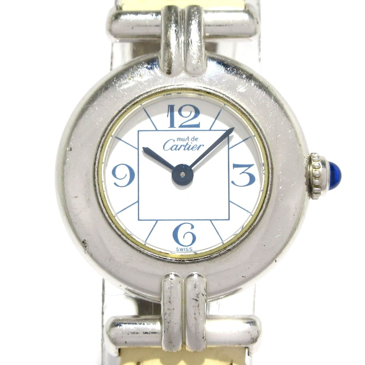 Cartier カルティエ 腕時計 マストコリゼ レディース シルバー925 アラビア数字 白