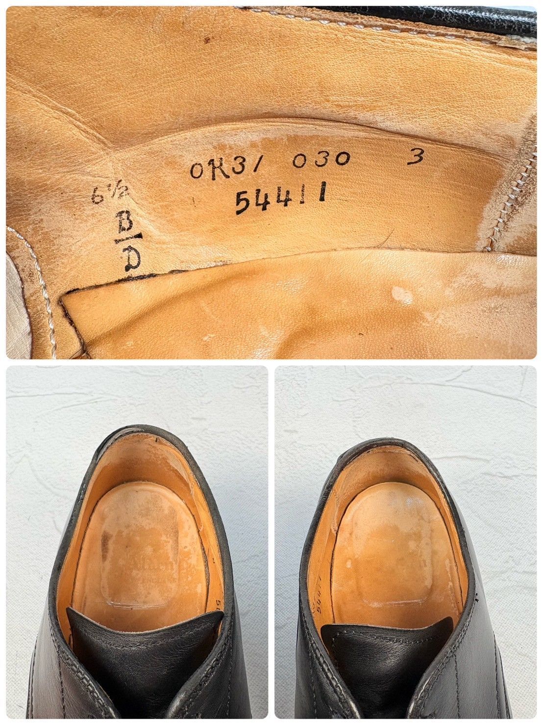 良品】オールデン 54411 アルガンコンオックスフォード 黒 6.5