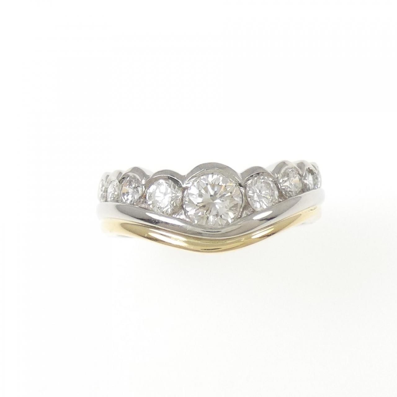 PT900 K18YG ダイヤモンド リング 1.01CT