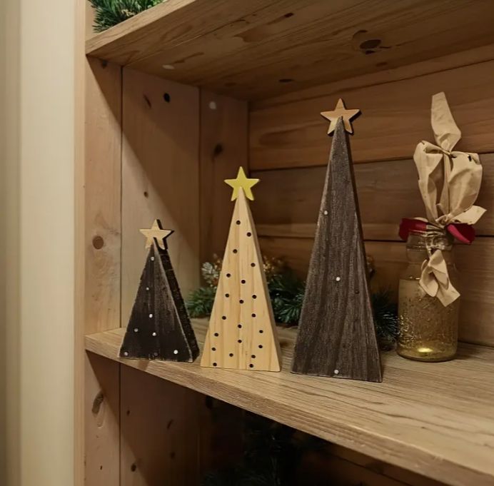 クリスマス オブジェ 置物 クリスマスツリー 3個セット ガーデン