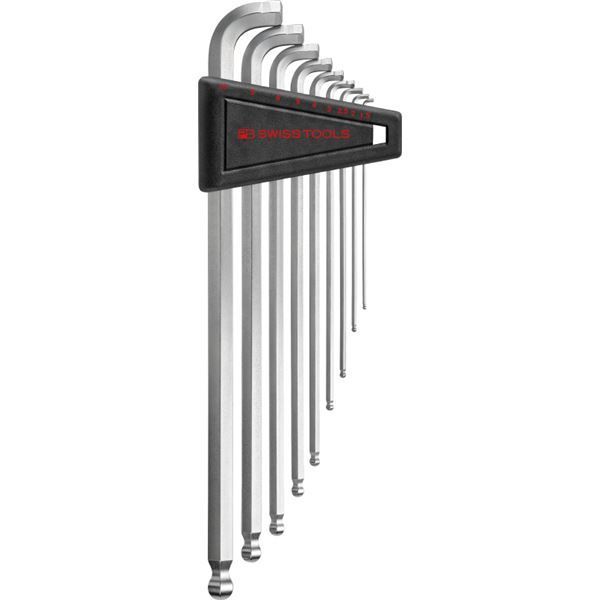 PB SWISS TOOLS マルチアングルボール付ロング六角レンチセット パック入 2222LH-10CN