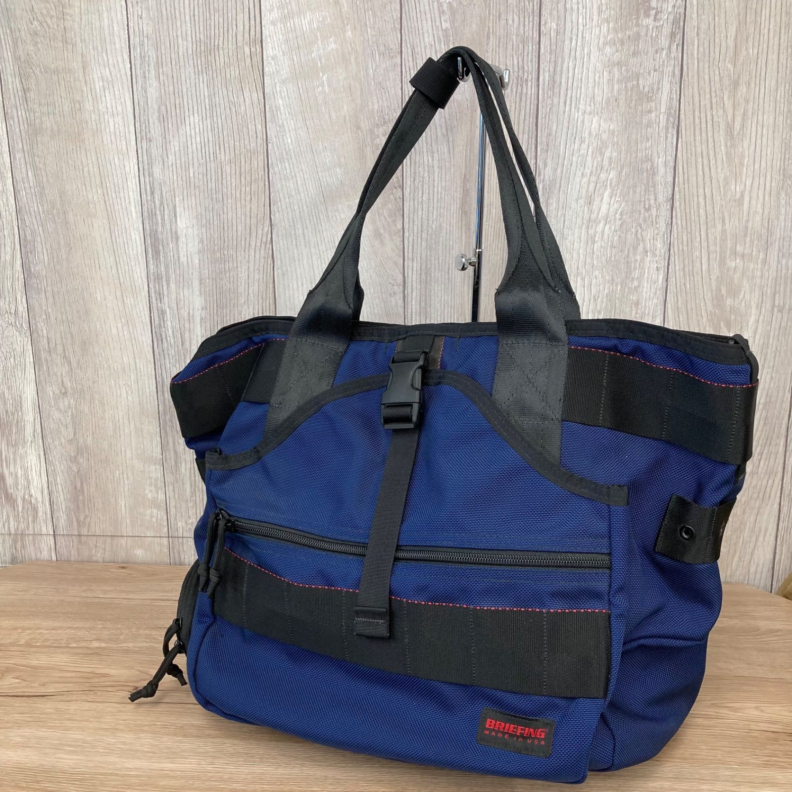 ブリーフィング　トートバッグ　イージーワイヤー　ゴルフバッグ　ネイビー BRIEFING GYM WIRE MADE IN USA ブリーフィング ジムワイヤー