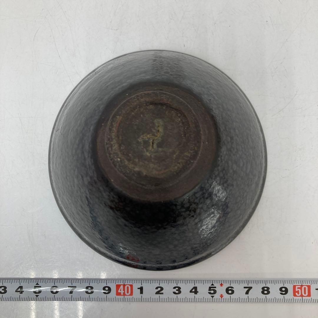 中国古玩 油滴天目茶碗 木箱付 直径12.8㎝ 本Y5-0306①タルニ - メルカリ