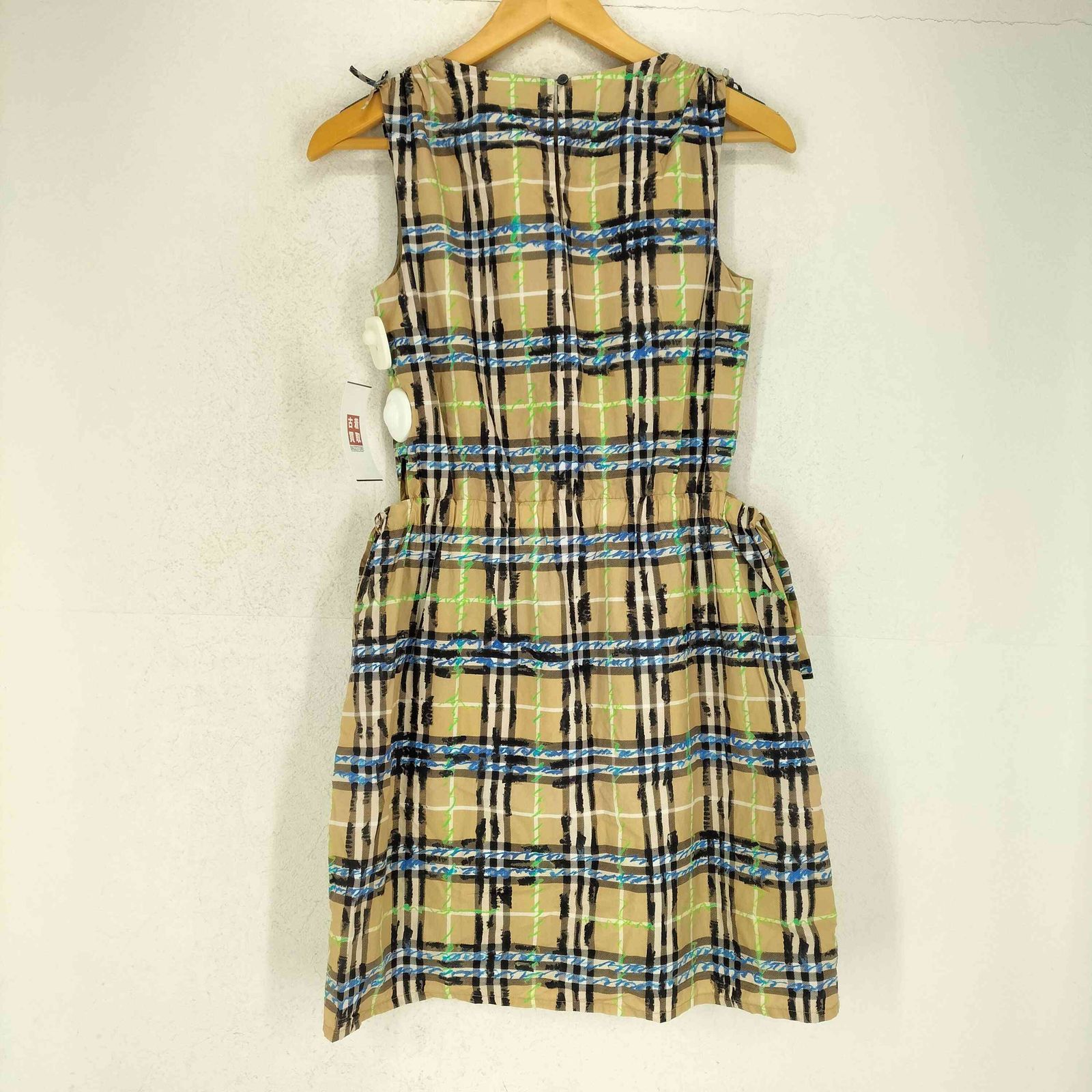 お買い得!!★ バーバリー ★ Noa チェック ワンピース バーバリー BURBERRY ブルーネオン柄 ノヴァチェックワンピース