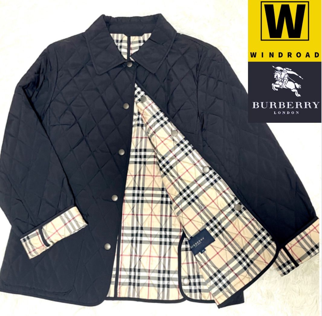 極美品】BURBERRY LONDON バーバリーロンドン キルティングジャケット 