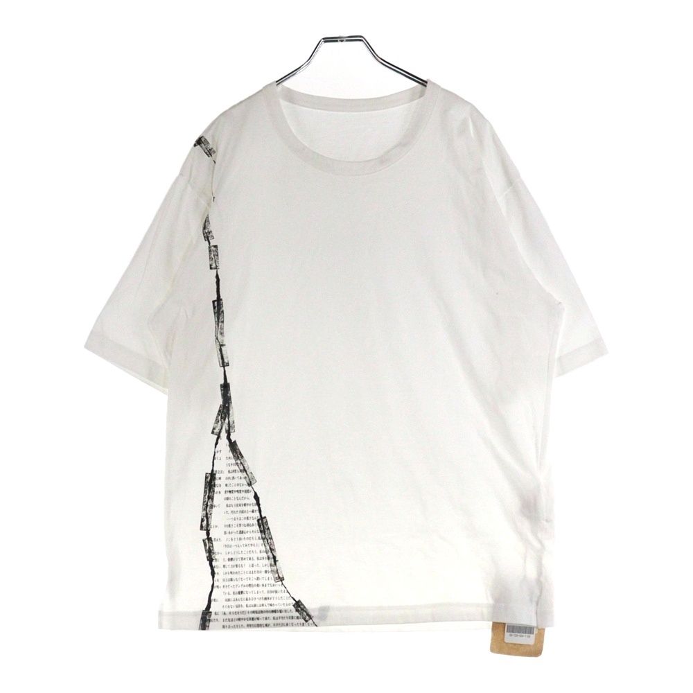 Ground Y グラウンドワイ Tape jersey Short sleeves big T テープジャージーショートスリーブビッグTシャツ GG-T22-024 ホワイト
