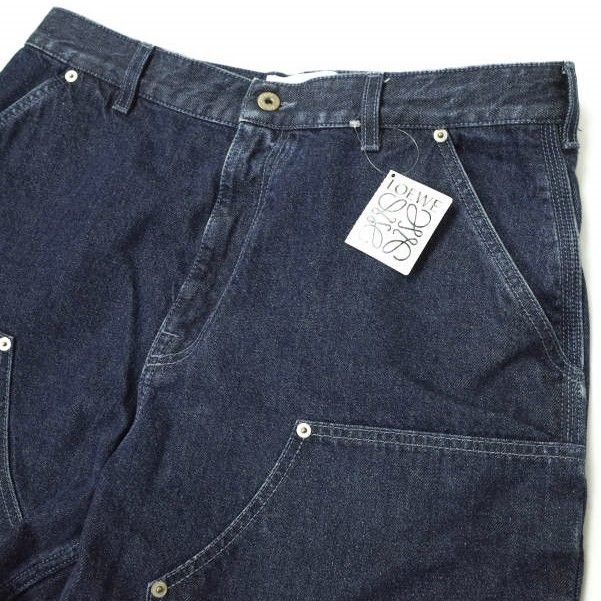 LOEWE ロエベ 22SS イタリア製 PATCHED DENIM TROUSERS ダブルニー