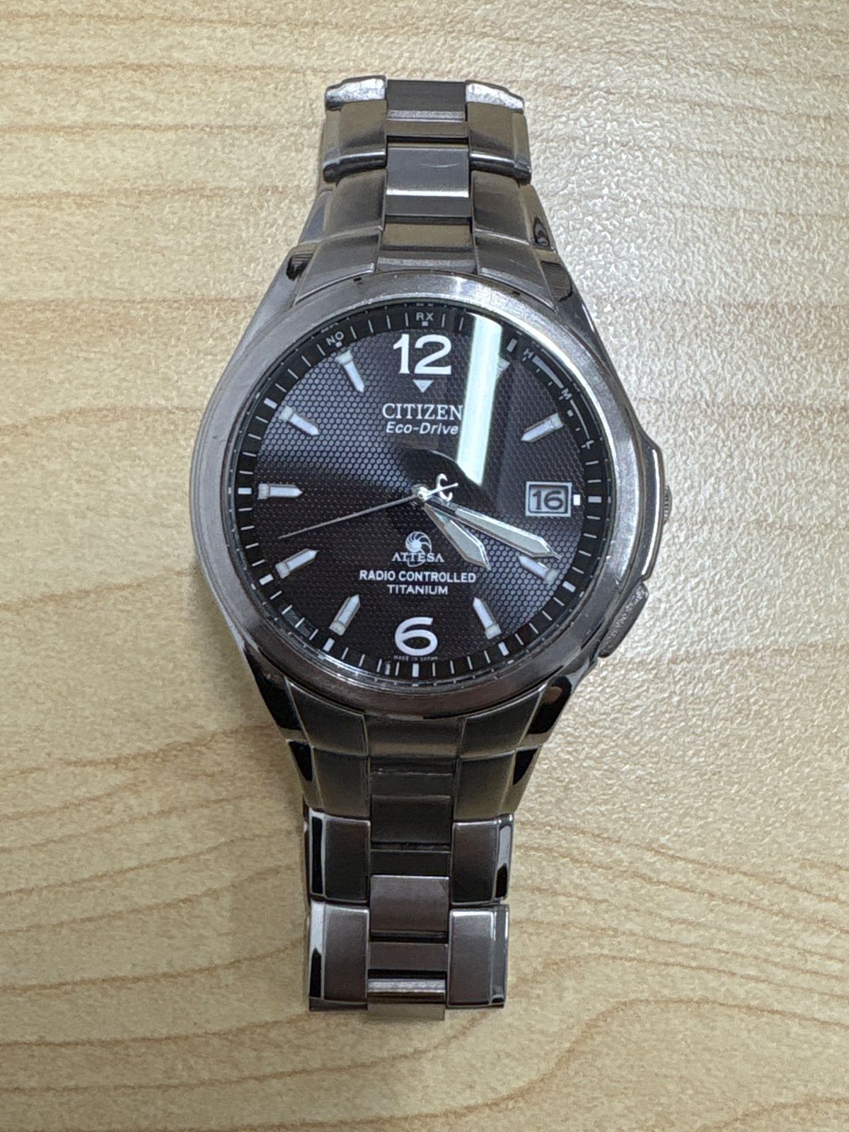 稼働 CITIZEN エコドライブ アテッサ メンズ 腕時計