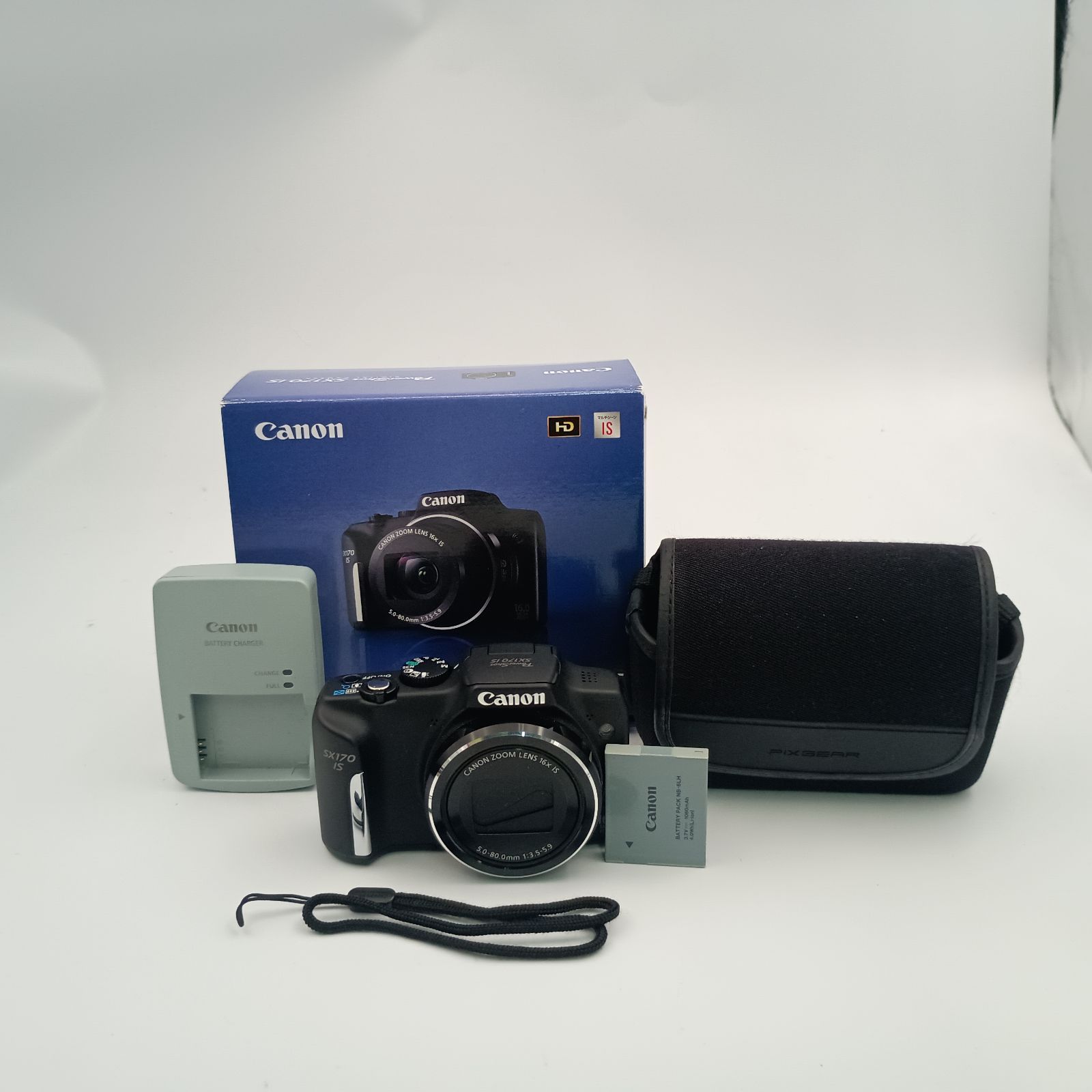 【美品】Canon PowerShot SX170 IS ブラック　動作確認済 Canon PowerShot SX170 IS Black Digital Camera Untested For