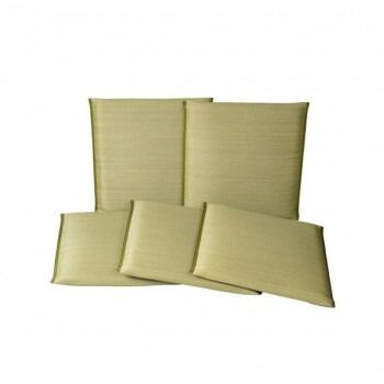 彩り 紋織 い草座布団 5枚組 55x55cm グリーン TSN342065