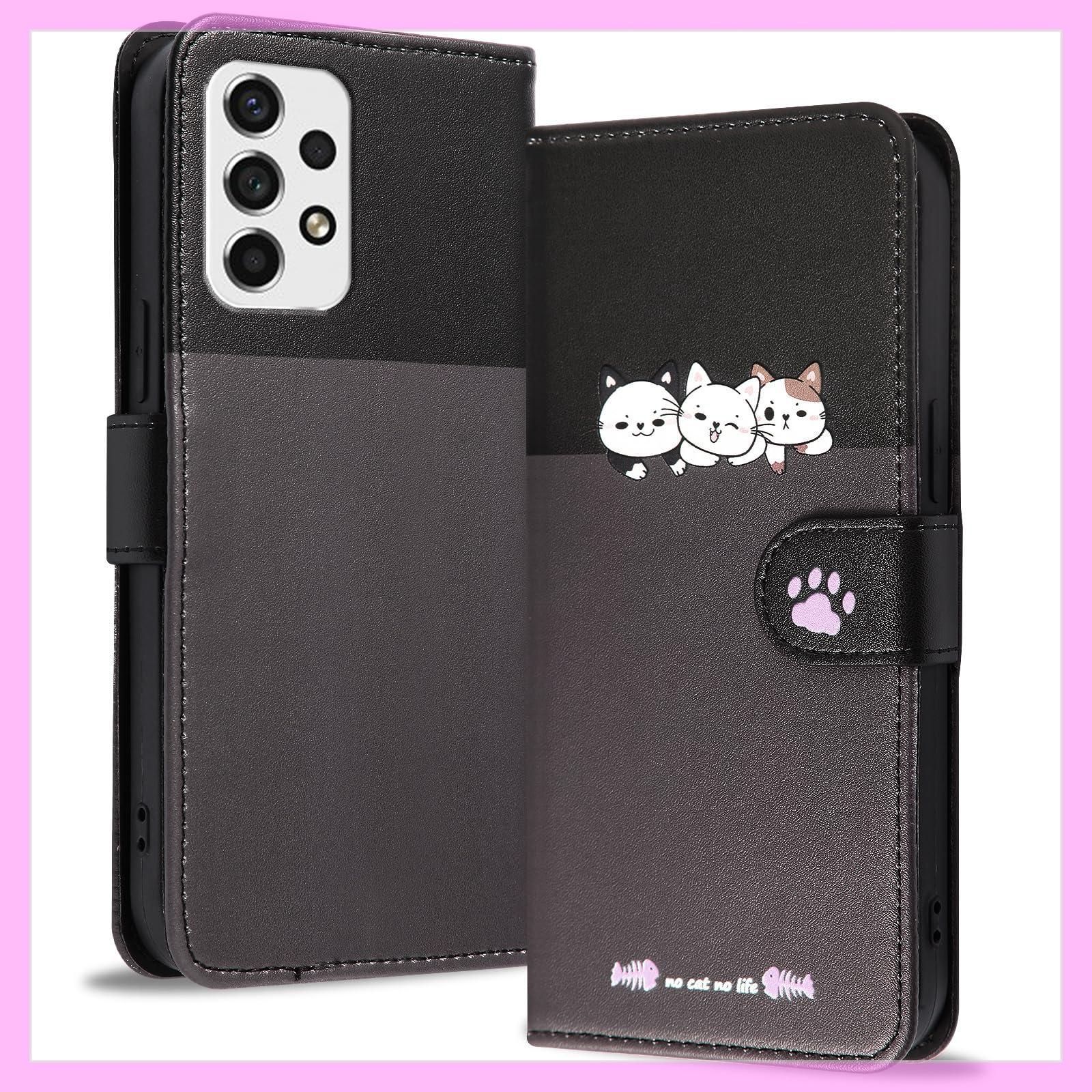 Reddylin 対応 Galaxy A53 ケース 手帳型 ギャラクシーA53 ケース かわいい猫 スマホケース ギャラクシーA53 5G ケース カード収納 Galaxy A53 5G ケース 手帳型 スタンド機能 A53 Galaxy ケース 手帳型