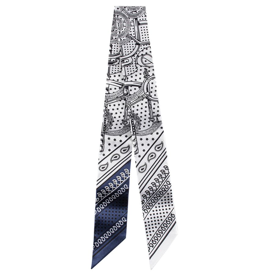 ✨️極美品✨️ エルメス ツイリー Eperon d'Or Bandana 紺 HERMES エルメス カレジェアン 140 Eperon d'Or Bandana