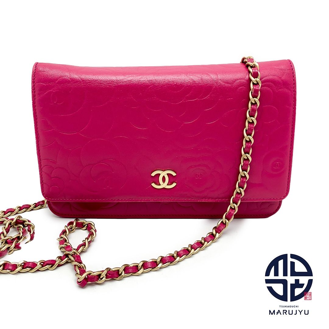 CHANEL シャネル カメリア ピンク フューシャピンク チェーン 