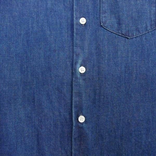 15SS The Letters レターズ Denim B.D Box Shirt 長袖 ダメージ加工