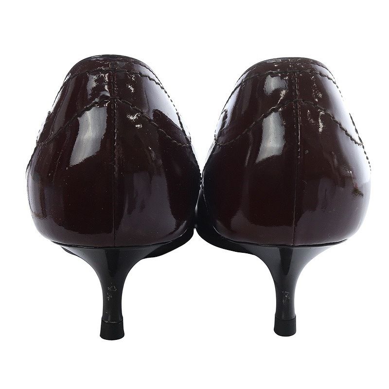 【極美品】LOUIS VUITTON ルイヴィトン エナメルパンプス26ボルドー 極美品】LOUIS VUITTON ルイヴィトン エナメルパンプス26