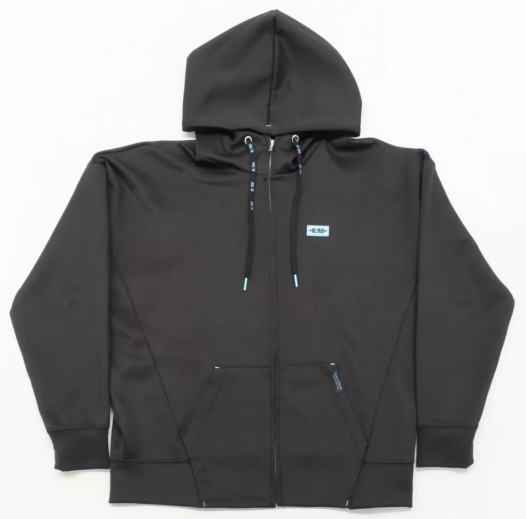 中古】アウターウェア 羽生結弦 ジップパーカー ブラック Lサイズ