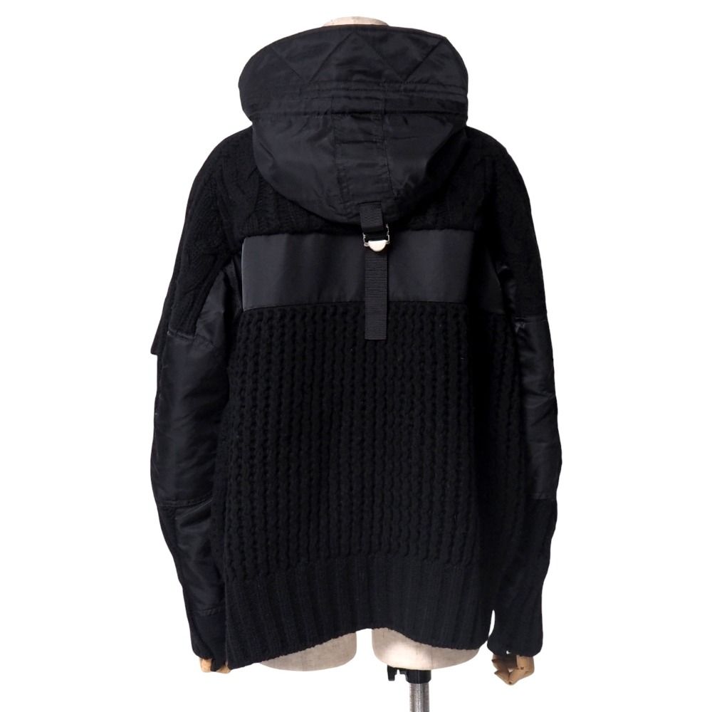Sacai サカイ コート サイズ1 ジャケット ブルゾン ニット 異素材