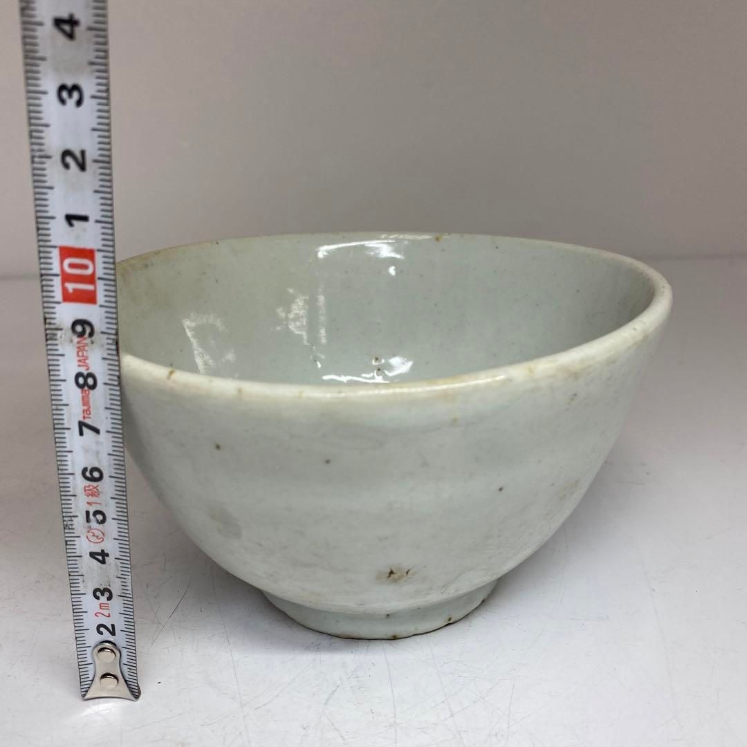 李朝白磁茶碗D 直径15cm高さ8.3cm東H5-0903