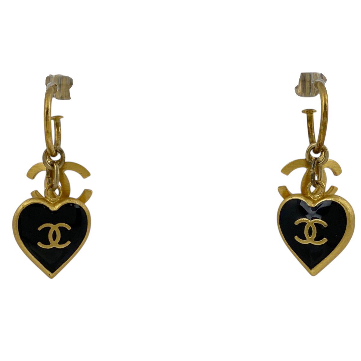 シャネル CHANEL ココマーク ピアス スイング ハート ピアス GP