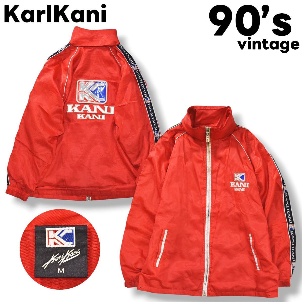 人気】 90s ヴィンテージ カールカナイ KarlKani エナメル サイド 