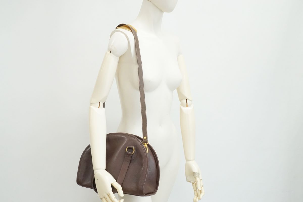 コーチ ヴィンテージ 2way ショルダー ハンドバッグ トート ミニボストン 9928 レザー 茶 ブラウン COACH 4003h