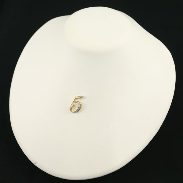 ゆきざき ペンダントトップ ダイヤ ダイヤモンド 0.15ct ノンブル ナンバー No.5 K18YG 177632 USTAUSTRALIA_COM_AU