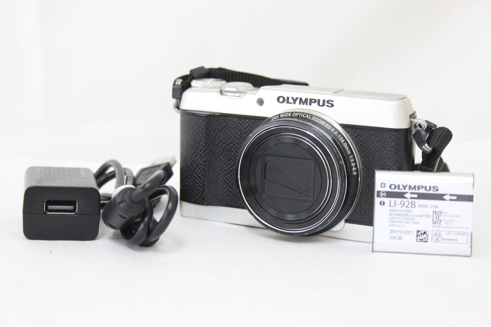 返品保証】 オリンパス Olympus Stylus SH-3 24x Wide バッテリー付き 
