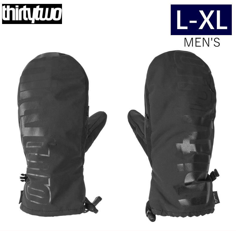 【即納】22-23 THIRTYTWO 32 CORP MITTEN カラー:BLK BLK  L-XLサイズ サーティーツー  スキー スノーボード グローブ 手袋