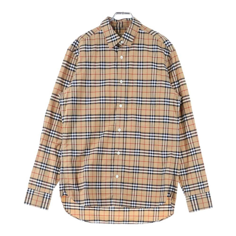 BURBERRY バーバリー ノバチェック 総柄 長袖シャツ ブラウン 8004832