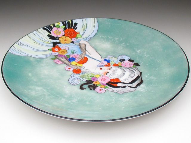 オールドノリタケ デコレディ マダム・ポンパドール プレート 22cm