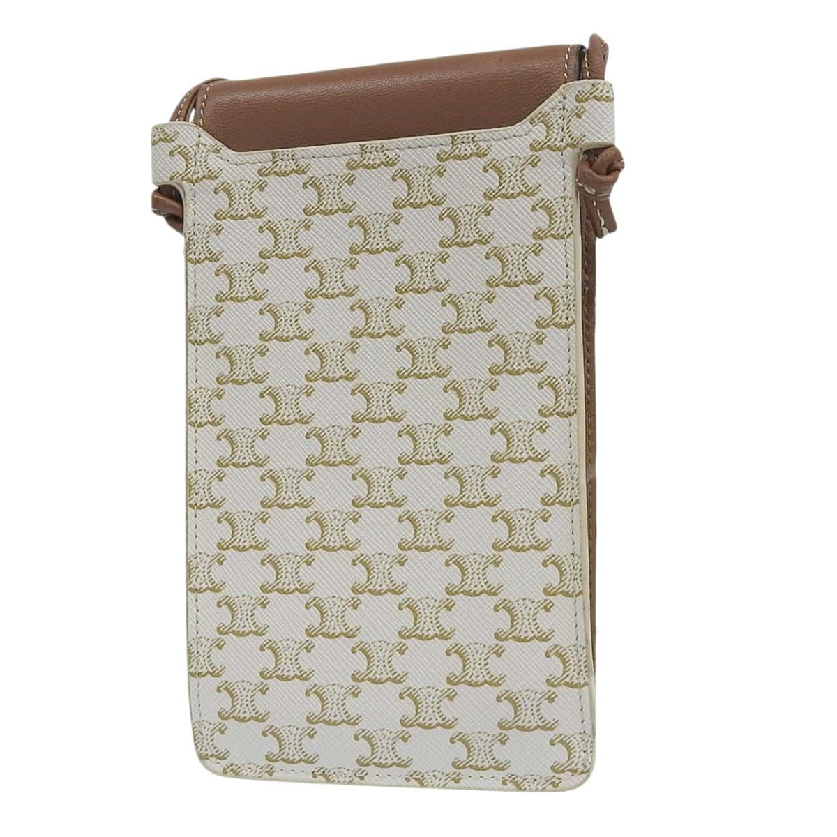 セリーヌ CELINE トリオンフ フラップ付モバイルポーチ 斜め掛け