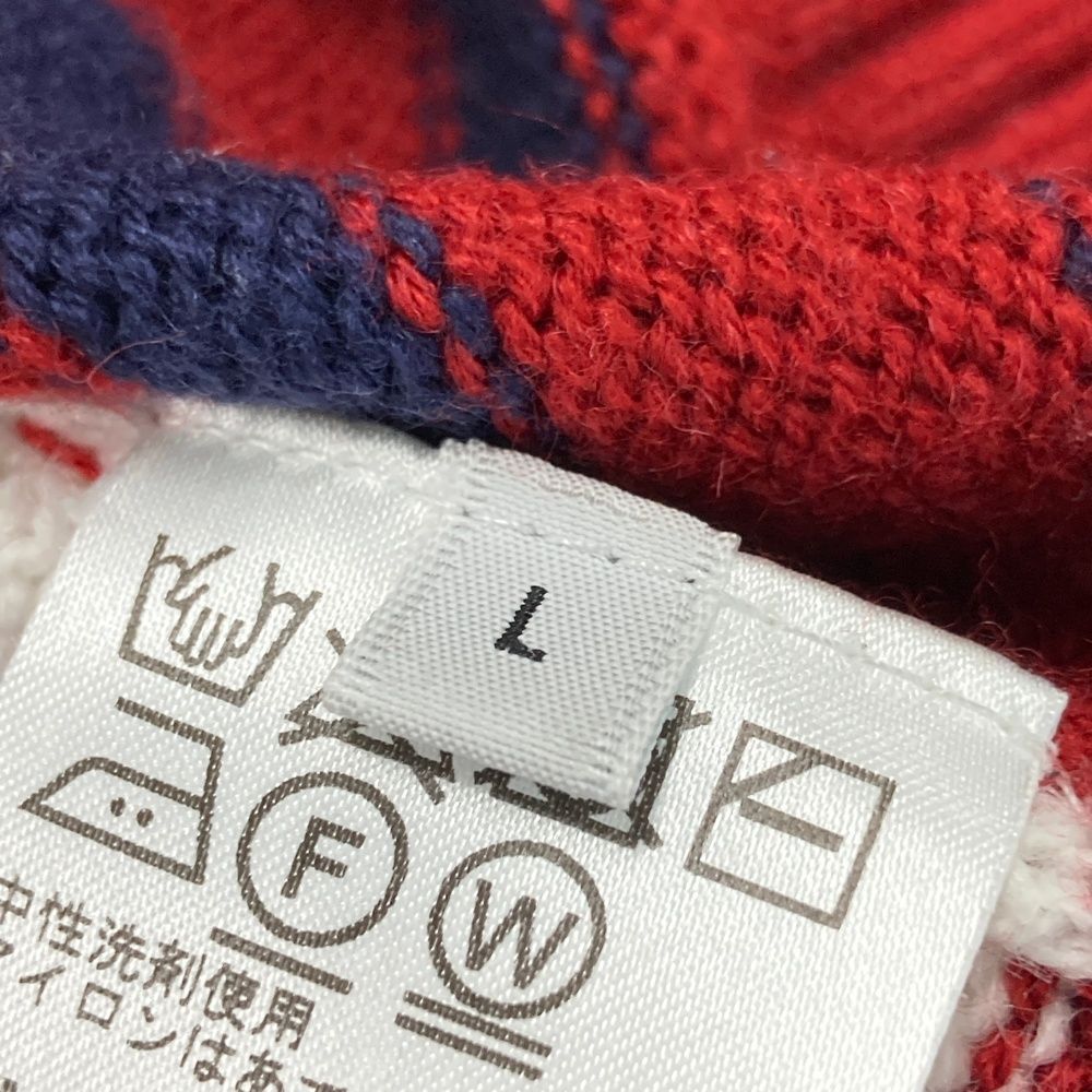 サイズ：L JUN&ROPE ジュン アンド ロペ ウール混 ハイネック