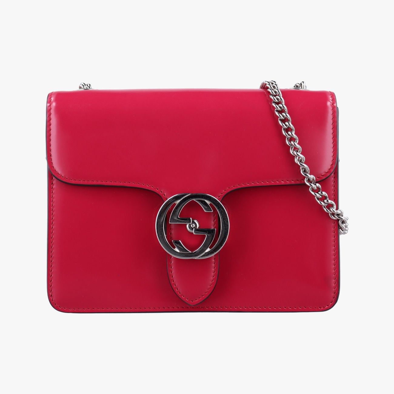 グッチGucciインターロッキングG ピンク パテント 387609 I018692915